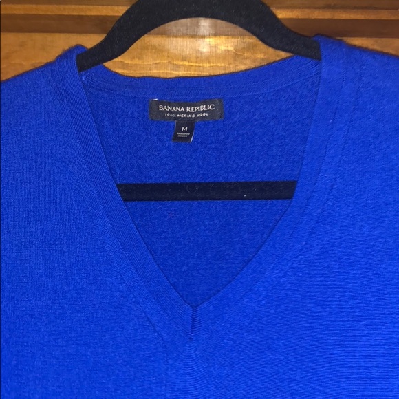 Banana Republic merino wool sweater, blue, size M - Picture 3 of 3